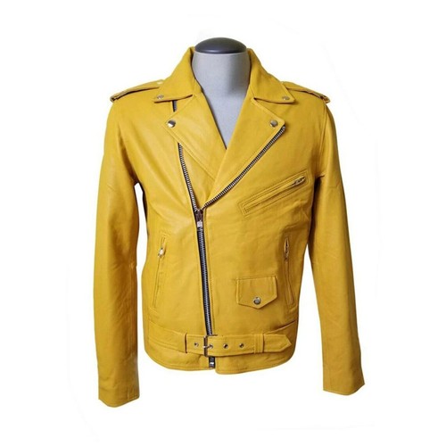 Gelb biker motorradjacke - gelb,